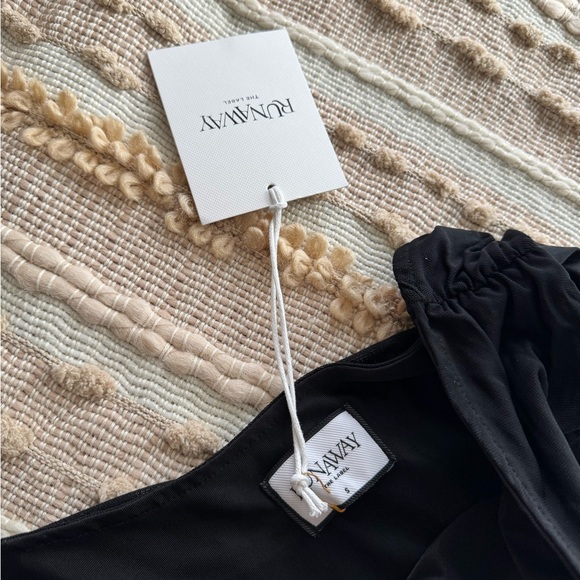 Black Maxi Dress with Removable Piece - Picture 3 of 5